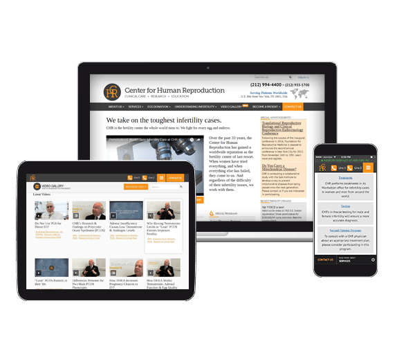 Example of Clinic App Development for Web for a Fertility Center