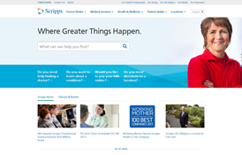 Scripps Healthcare Website Design